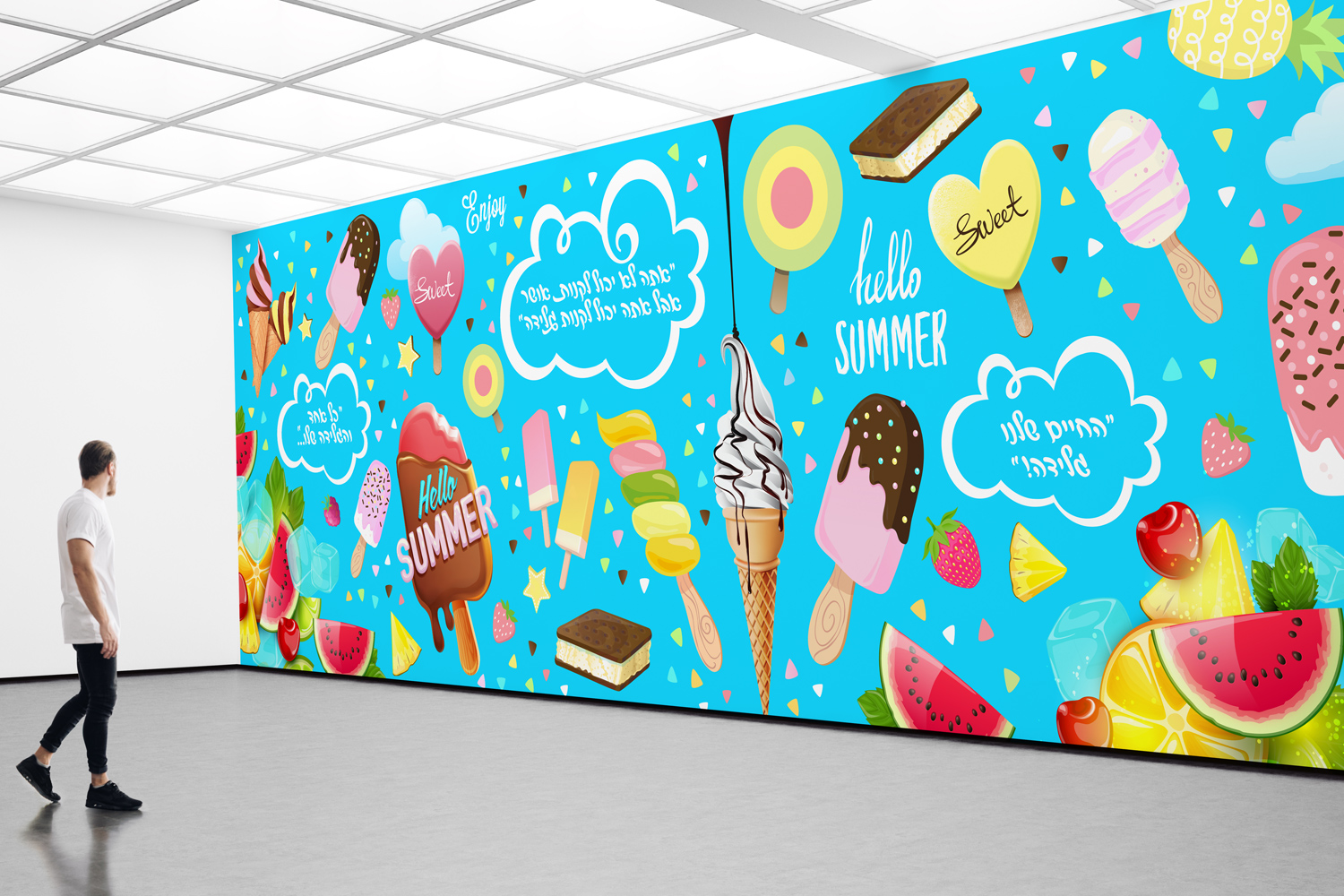 עיצוב-טאפט-לחנות-גלידות